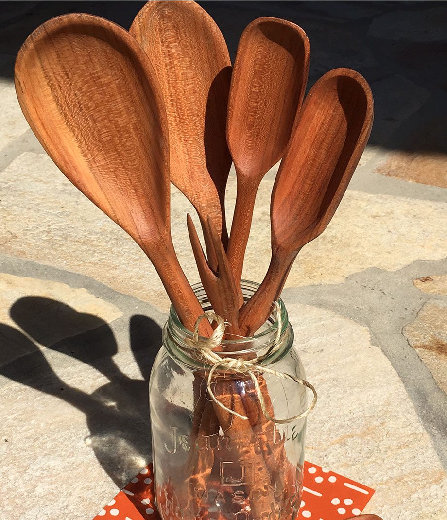 cherry wood spoons